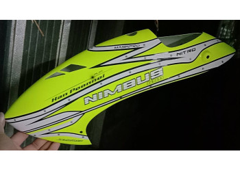 Custom MaskPro Airbrush Fiberglass Canopy For XL Power NIMBUS 550 NITRO