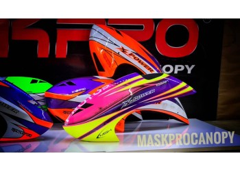 Maskpro Canopy Airbrush Fiberglass Canopy For XL Power 700   /w magnets
