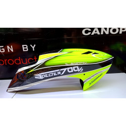 Maskpro Canopy Airbrush Fiberglass Canopy For XL Power 700 v2   /w magnets