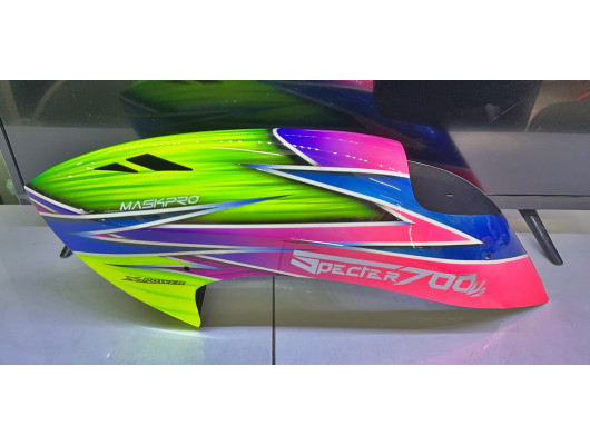 Maskpro Canopy Airbrush Fiberglass Canopy For XL Power 700 v2   /w magnets