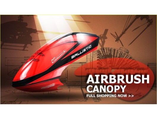 Custom MaskPro Signature Airbrush Fiberglass Canopy Rave Ballistic