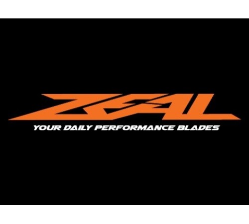 Neon Orange ZEAL Energy Carbon Fiber Main Blades 280mm
