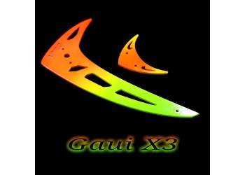 3Pro Neon Fusion Vertical/Horizontal Fins For Gaui X3 