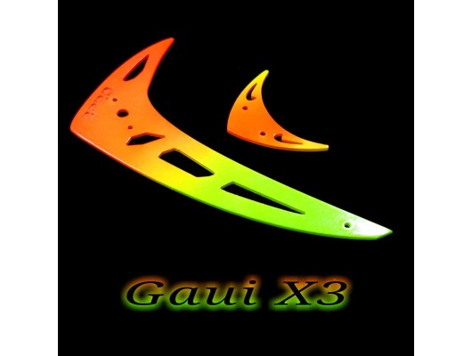 3Pro Neon Fusion Vertical/Horizontal Fins For Gaui X3 