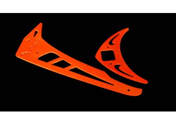 3Pro Neon Orange Vertical/Horizontal Fins For Trex 500
