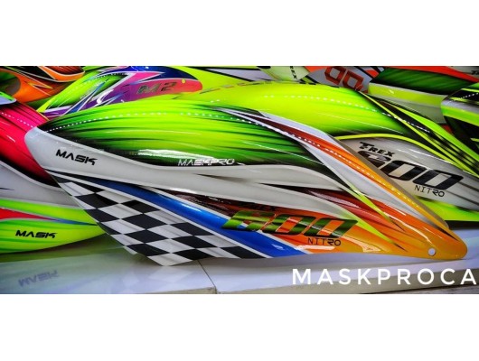 MaskPro Airbrush Fiberglass Canopy For ALIGN TREX  600 Nitro Pro