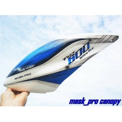 Custom MaskPro Airbrush Fiberglass Canopy For ALIGN TREX 600 Nitro Pro