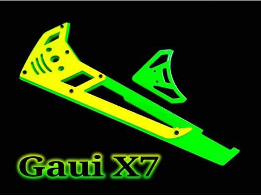 3Pro Neon Fins  For Gaui X7 ( Double Layer )