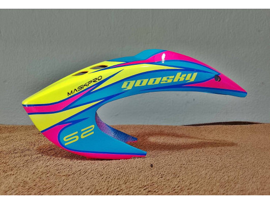 Custom  MaskPro Airbrush Fiberglass Canopy Goosky S2 MAX