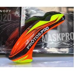 Custom MaskPro Airbrush Fiberglass Canopy For Protos 700 Nitro 