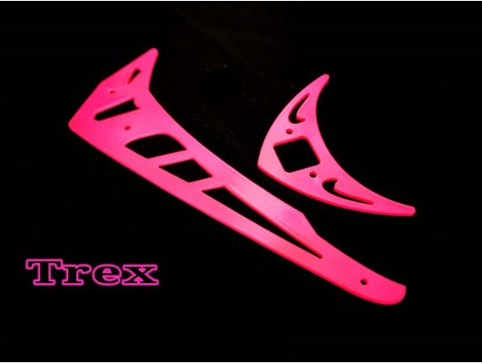 3Pro Neon Pink Vertical/Horizontal Fins For Trex 500