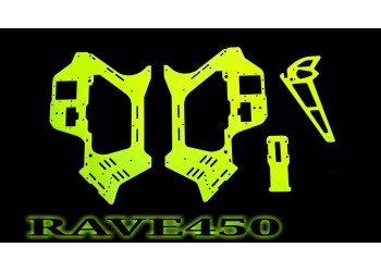 3Pro Neon Frame & Fins  For Rave 450 