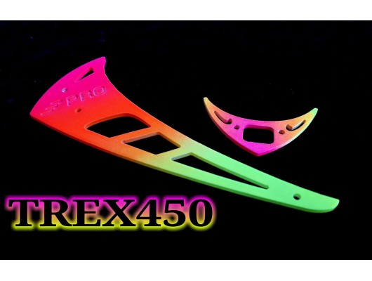 3Pro Neon Fusion Vertical/Horizontal Fins For Trex 450 Type 1