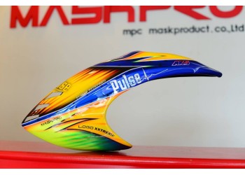 Custom  MaskPro Signature Airbrush Fiberglass Canopy Mikado LOGO  700 Xxtreme