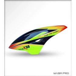Custom MaskPro Airbrush Fiberglass Canopy For Raptor X50 